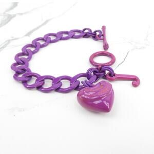 Rare Juicy Couture Purple Heart Bracelet
